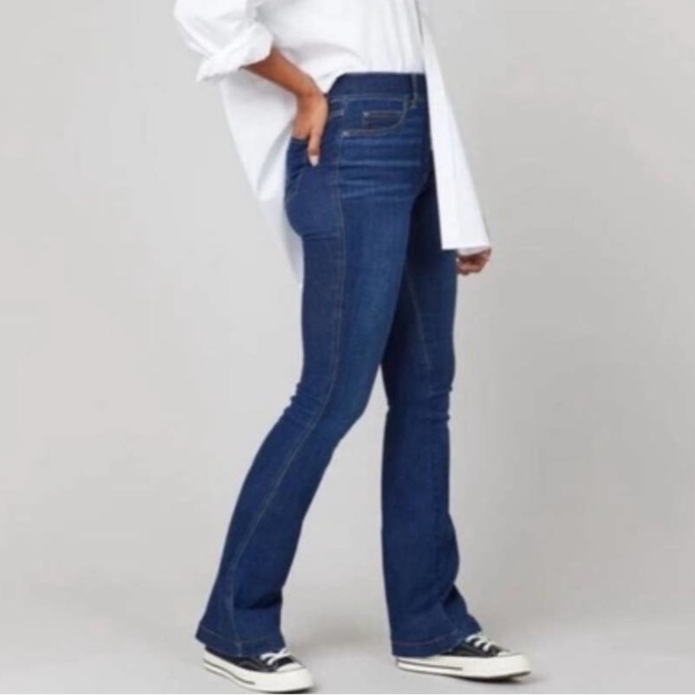 Spanx Flare Leg Jeans 20327Q Midnight Shade XL - Picture 2 of 14